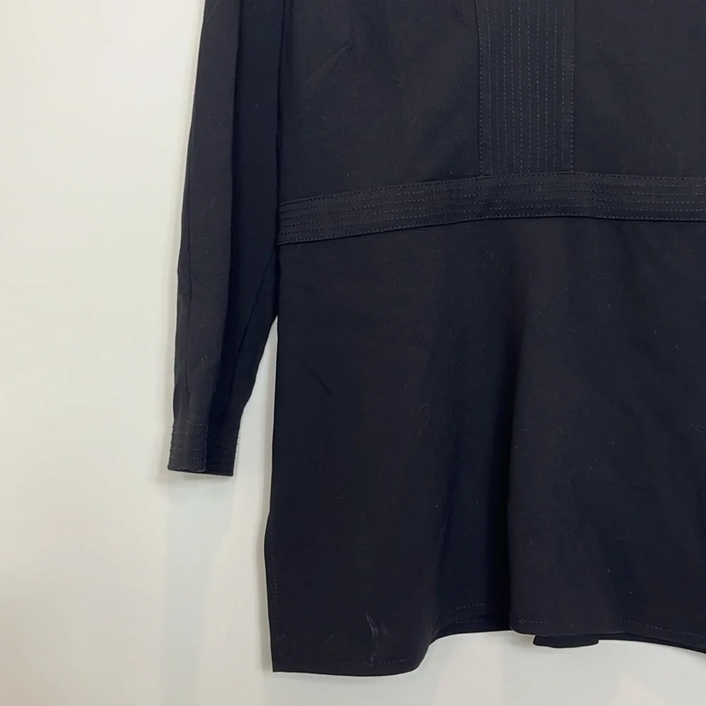 Sigrid Olsen black top size 14 - Picture 2 of 8